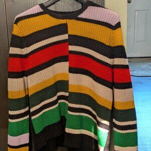 Nine West Multicolor Striped Knit Sweater – Size L